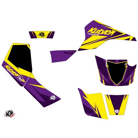 Kit Déco Quad Stage Suzuki 80 LT Jaune Violet (1987-2003)