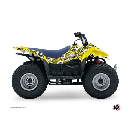 Kit Déco Quad Freegun Eyed Suzuki 80 LT Jaune (1987-2003)