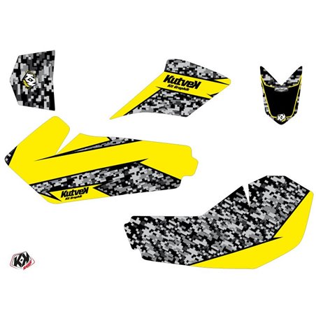 Kit Déco Quad Predator Suzuki 90 LTZ Jaune (2007-2013)