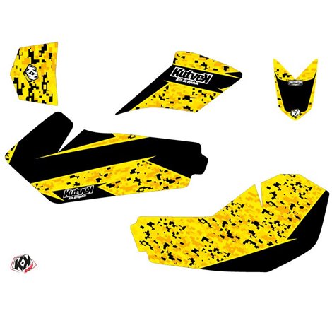 Kit Déco Quad Predator Suzuki 90 LTZ Noir Jaune (2007-2013)
