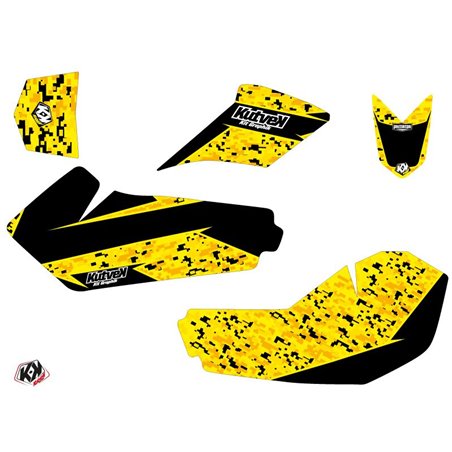 Kit Déco Quad Predator Suzuki 90 LTZ Noir Jaune (2007-2013)