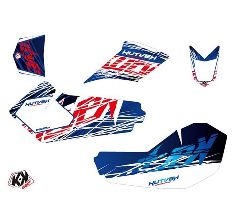Kit Déco Quad Eraser Suzuki 90 LTZ Bleu Rouge (2007-2013)