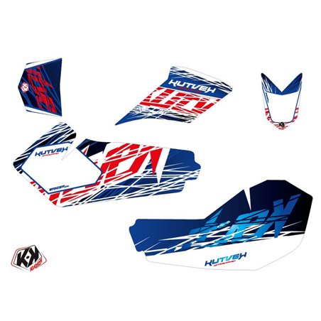 Kit Déco Quad Eraser Suzuki 90 LTZ Bleu Rouge (2007-2013)