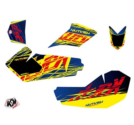 Kit Déco Quad Eraser Suzuki 90 LTZ Bleu Jaune (2007-2013)