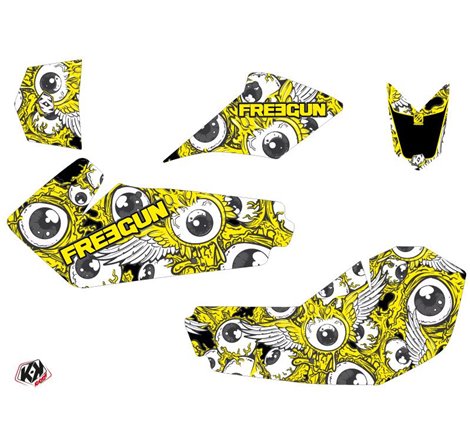 Kit Déco Quad Freegun Eyed Suzuki 90 LTZ Jaune (2007-2013)