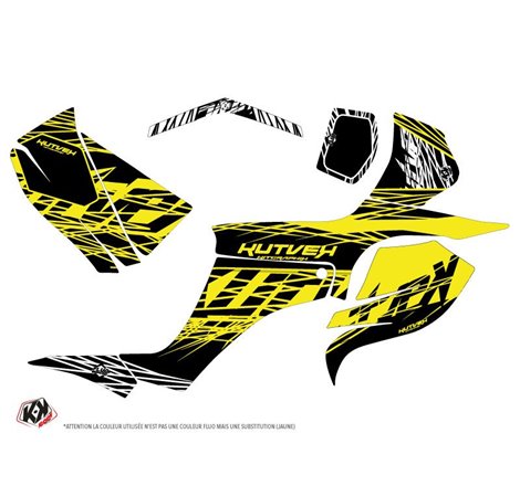 Kit Déco Quad Eraser Fluo Suzuki 250 LTZ Jaune (2004-2011)
