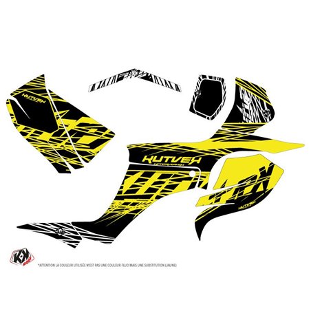 Kit Déco Quad Eraser Fluo Suzuki 250 LTZ Jaune (2004-2011)