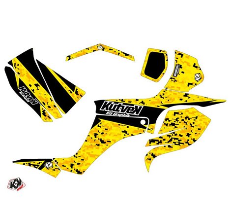 Kit Déco Quad Predator Suzuki 250 LTZ Noir Jaune (2004-2011)