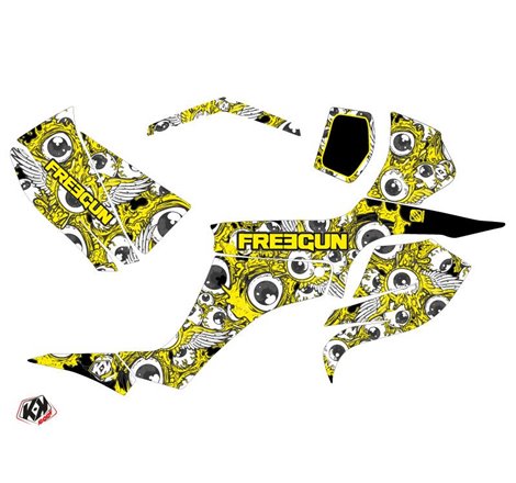 Kit Déco Quad Freegun Eyed Suzuki 250 LTZ Jaune (2004-2011)