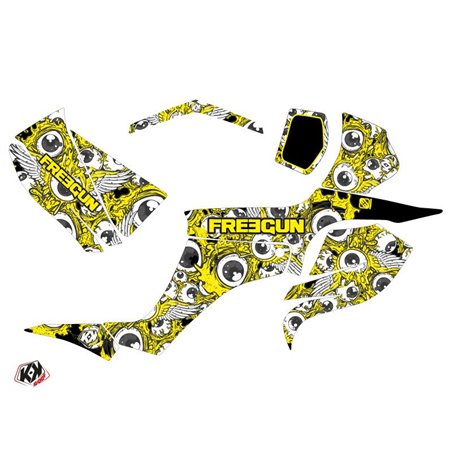 Kit Déco Quad Freegun Eyed Suzuki 250 LTZ Jaune (2004-2011)
