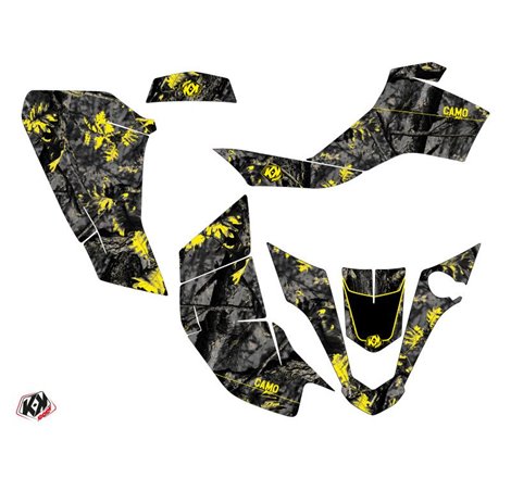 Kit Déco Quad Camo Suzuki Z 50 Noir Jaune (2006-2018)