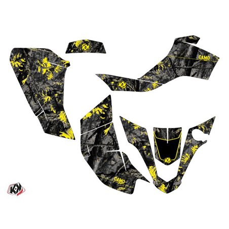 Kit Déco Quad Camo Suzuki Z 50 Noir Jaune (2006-2018)