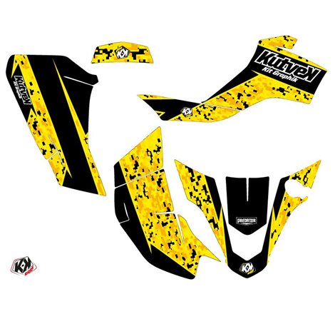 Kit Déco Quad Predator Suzuki Z 50 Noir Jaune (2006-2018)