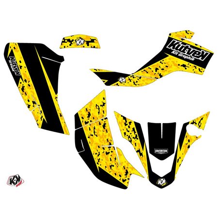 Kit Déco Quad Predator Suzuki Z 50 Noir Jaune (2006-2018)