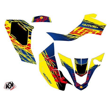 Kit Déco Quad Eraser Suzuki Z 50 Bleu Jaune (2006-2018)