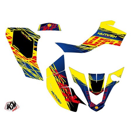 Kit Déco Quad Eraser Suzuki Z 50 Bleu Jaune (2006-2018)