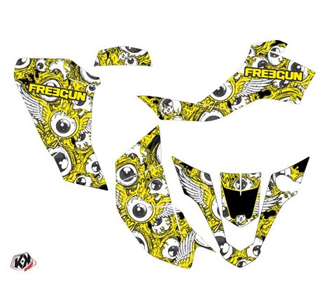 Kit Déco Quad Freegun Eyed Suzuki Z 50 Jaune (2006-2018)