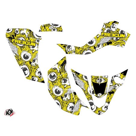 Kit Déco Quad Freegun Eyed Suzuki Z 50 Jaune (2006-2018)