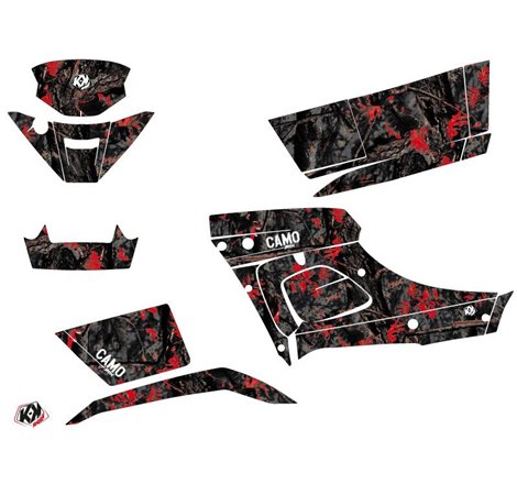 Kit Déco Quad Camo TGB Blade 1000 V-TWIN Noir Rouge (2015-2018)