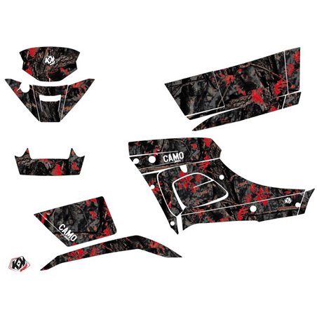 Kit Déco Quad Camo TGB Blade 1000 V-TWIN Noir Rouge (2015-2018)