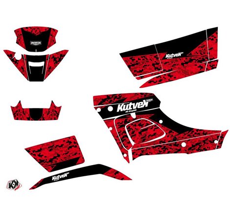 Kit Déco Quad Predator TGB Blade 1000 V-TWIN Rouge Noir (2015-2018)