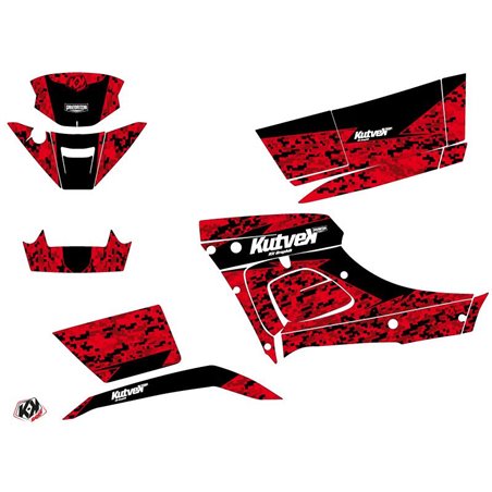 Kit Déco Quad Predator TGB Blade 1000 V-TWIN Rouge Noir (2015-2018)