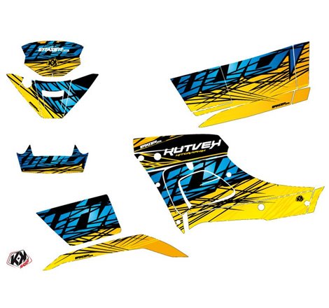 Kit Déco Quad Eraser TGB Blade 1000 V-TWIN Jaune Bleu (2015-2018)