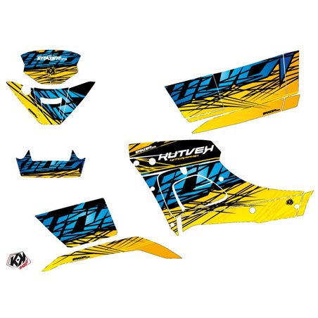 Kit Déco Quad Eraser TGB Blade 1000 V-TWIN Jaune Bleu (2015-2018)