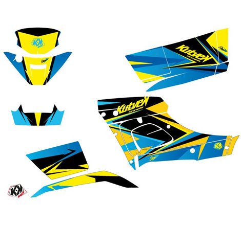 Kit Déco Quad Stage TGB Blade 1000 V-TWIN Jaune Bleu (2015-2018)