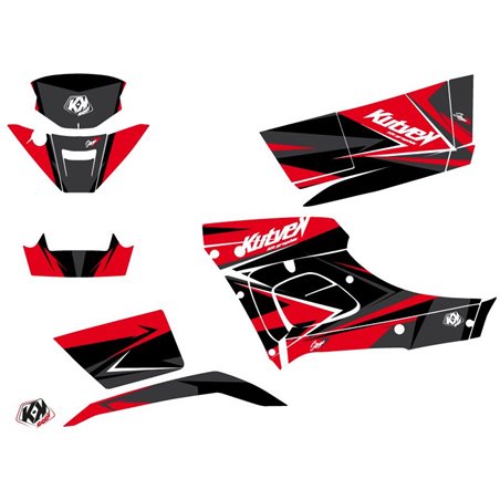 Kit Déco Quad Stage TGB Blade 1000 V-TWIN Rouge Noir (2015-2018)