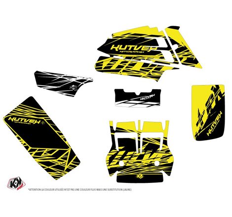 Kit Déco Quad Eraser Fluo Yamaha Banshee Jaune (1987-2023)