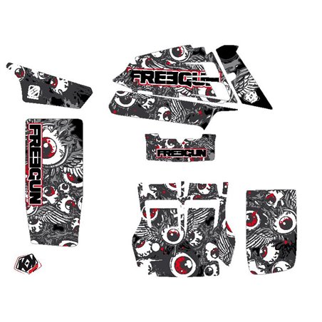 Kit Déco Quad Freegun Eyed Yamaha Banshee Rouge (1987-2023)
