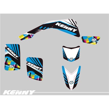 Kit Déco Quad Kenny Yamaha Blaster Bleu (1988-2002)