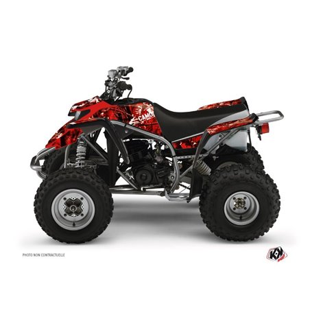 Kit Déco Quad Camo Yamaha Blaster Rouge (1988-2002)
