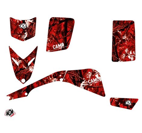Kit Déco Quad Camo Yamaha Blaster Rouge (1988-2002)