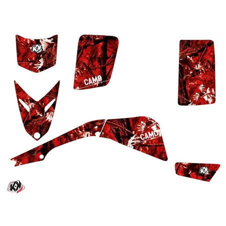 Kit Déco Quad Camo Yamaha Blaster Rouge (1988-2002)