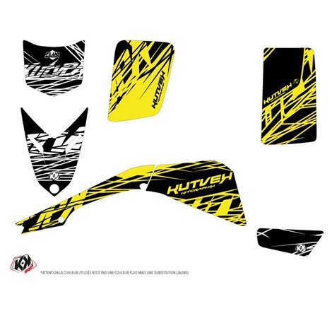 Kit Déco Quad Eraser Fluo Yamaha Blaster Jaune (1988-2002)
