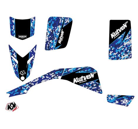 Kit Déco Quad Predator Yamaha Blaster Bleu (1988-2002)