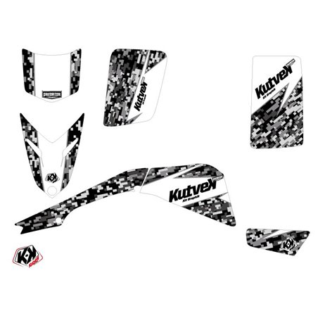 Kit Déco Quad Predator Yamaha Blaster Blanc (1988-2002)