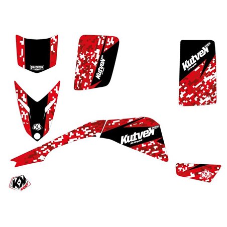 Kit Déco Quad Predator Yamaha Blaster Rouge (1988-2002)
