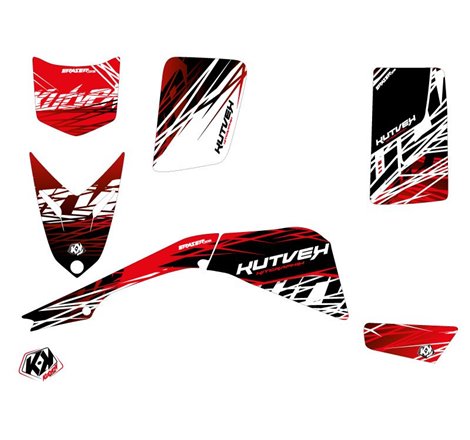 Kit Déco Quad Eraser Yamaha Blaster Rouge Blanc (1988-2002)