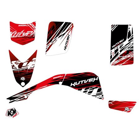 Kit Déco Quad Eraser Yamaha Blaster Rouge Blanc (1988-2002)