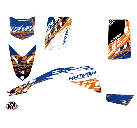 Kit Déco Quad Eraser Yamaha Blaster Bleu Orange (1988-2002)