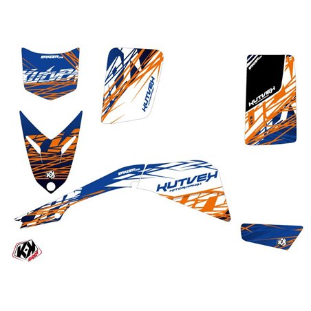 Kit Déco Quad Eraser Yamaha Blaster Bleu Orange (1988-2002)