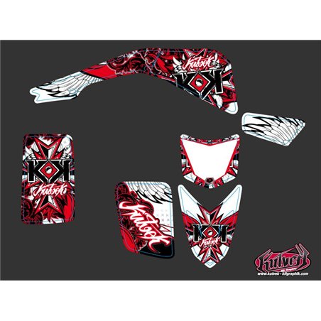 Kit Déco Quad Demon Yamaha Blaster Rouge (1988-2002)