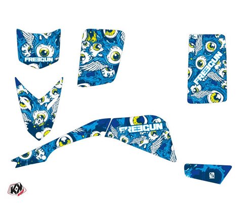 Kit Déco Quad Freegun Eyed Yamaha Blaster Bleu (1988-2002)