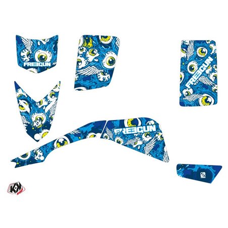 Kit Déco Quad Freegun Eyed Yamaha Blaster Bleu (1988-2002)