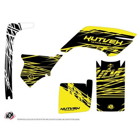 Kit Déco Quad Eraser Fluo Yamaha Breeze Jaune (1994-2004)