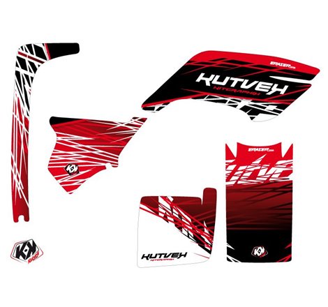 Kit Déco Quad Eraser Yamaha Breeze Rouge Blanc (1994-2004)