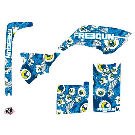 Kit Déco Quad Freegun Eyed Yamaha Breeze Bleu (1994-2004)